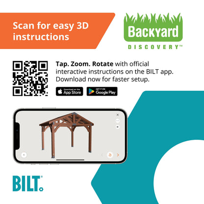 12x10 Arlington Gazebo with Electric - Lt Brown